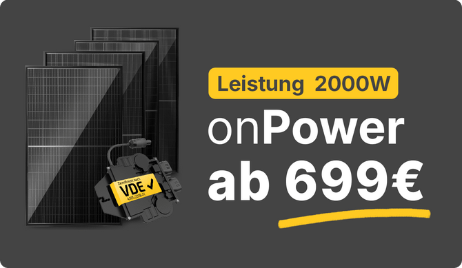 Das Solakon OnPower mit 2000W. 