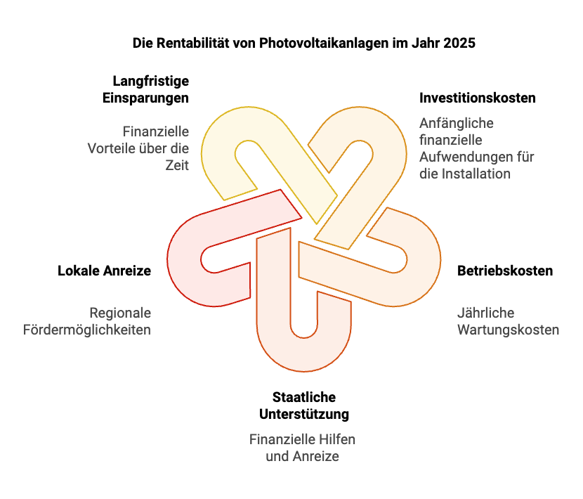 Komponenten der Rentabilität durch Förderung von Photovoltaik in Bayern 2025
